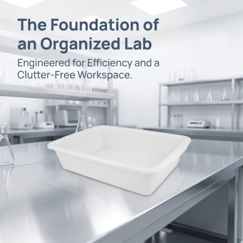 MAGICLULU Laboratory Tray Plastic Spill Containment White 1 Pack