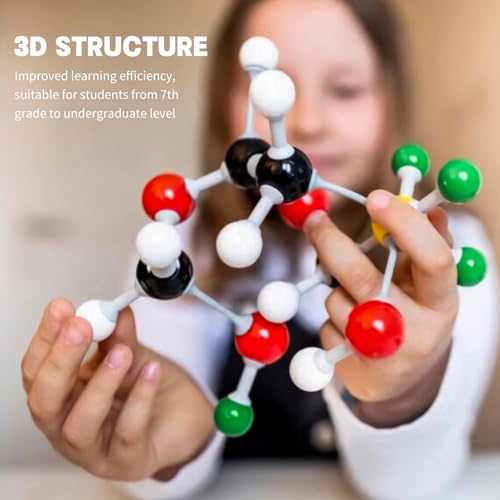 135 Pcs Rganic Chemistry Model Kit, Portable Molecular Model Kits - style: Combination1 135Pcs