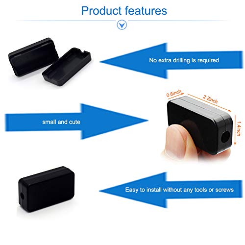 55x35x15mm Waterproof Electric Project Case Junction Box with Cover Black Plastic, 6-Pack - size: 55 x 35 x 15mm(6PCS)