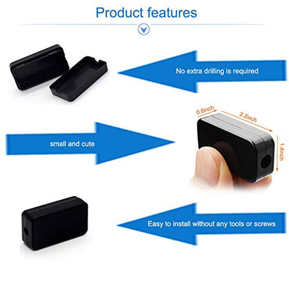55x35x15mm Waterproof Electric Project Case Junction Box with Cover Black Plastic, 6-Pack - size: 55 x 35 x 15mm(6PCS)