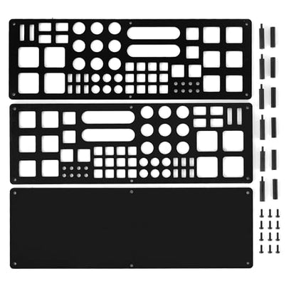 Screwdriver Storage Rack 63-Holes Acrylic Tool Stand Black