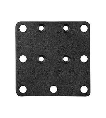 ARKON Mounts SP92AMPSPLATE Square Mounting Backer Plate Adapter with 4-Hole AMPS Drill-Base Pattern