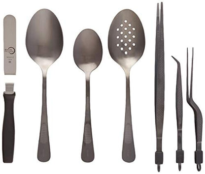 Mercer Culinary 8 Piece Plating Set, Matte Black - size: 8-Piece Plating Set, Black