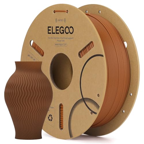 ELEGOO RFID PLA 3D Printer Filament 1.75mm Brown 1KG - color: Rfid Brown