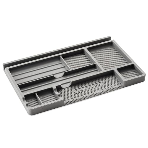 Catch-All Silicone Tray for Projects – Flexible & Organized Portable Tool Organizer w/Glue-Shedding Surface – Easy-to-Clean Spacious Tool Tray - Small Parts Organizer for Sorting Screws & Hardware