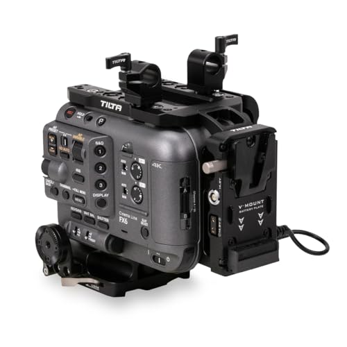 Tilta Advanced Kit Compatible with Sony FX6 | Includes: Camera Cage | Quick Release Baseplate | Side Arm | Multi-Functional Top Plate | Battery Plate - style: Advanced Kit (V-Mount)