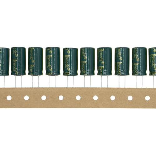 20 Pieces 50V 1000UF 13x25mm High Frequency LOWESR Plug-in Aluminum Electrolytic Capacitor Green Sleeve 50 Volt 1000 UF - size: 50V1000UF
