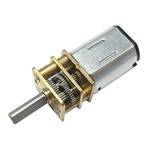 CHANCS N20 Small DC Motor 6V 18RPM Shaft Length 10mm Geared Motor with Metal Gearbox Motor for DIY RC Toys - size: 18RPM, style: 1PC