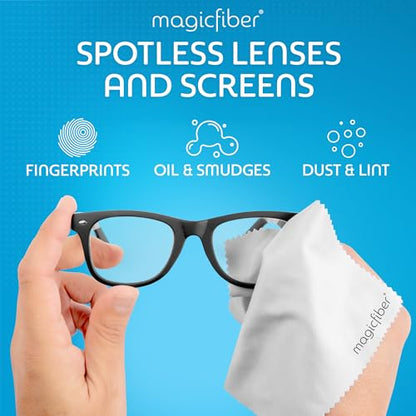 MagicFiber Microfiber Cleaning Cloth, Glasses Cleaner, Eyeglass Wipes, 6pk - size: 6 PACK