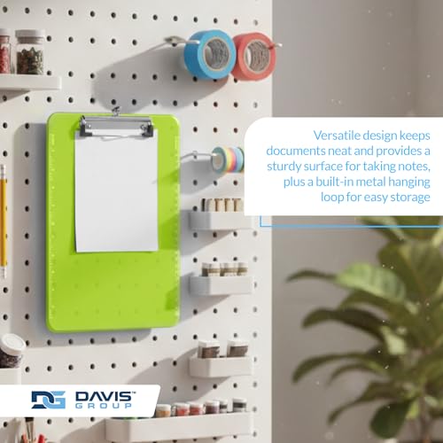 Plastic Clipboard with Flat Clip, Assorted Colors, 6 Pack - style: Flat Clip