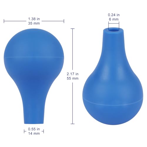 Labasics 10pcs Rubber Pipette Bulbs, Dropping Suction Caps, Lab Squeeze Bulbs for 1-10ml Pipettor, Laboratory Accessory