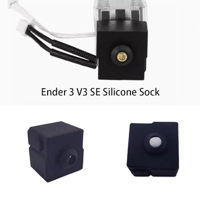 6Pcs Ender 3 V3 SE Silicone Sock, Ender 3 v3 se Silicone Cover, Ender 3 v3 se Hotend Sock Compatible with Creality Ender 3 V3 SE Hotend 3D Printer Silicone Sock, - style: 6Pcs Ender 3 V3 SE Silicone Sock