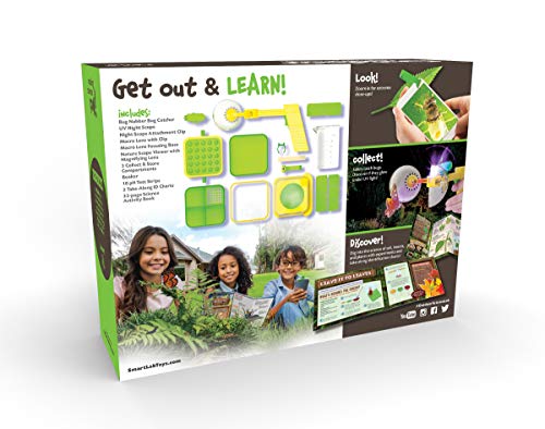SmartLab Toys Outdoor Science Lab Bugs, Dirt, & Plants with 24 Hands On Nature Activities Science Kit.
