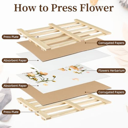Wooden Herbarium Press Frame, 13"x18"