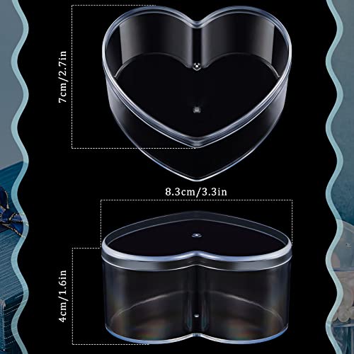 8 Pcs Clear Acrylic Box with Lid, 3.27 x 2.76 x 1.57 Inch, Classic Style - size: 3.27 x 2.76 x 1.57 Inch, style: Classic style