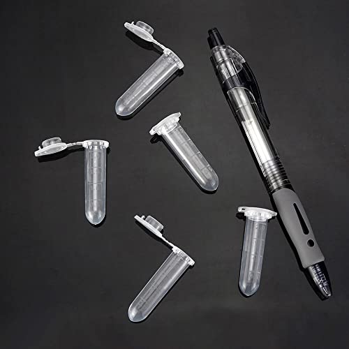 2ml Microcentrifuge Tubes 100pcs, EO Sterilized Plastic Small Vials with Caps for Sample Storage Without Leakage(100) - size: Sterile 2ml 100pcs