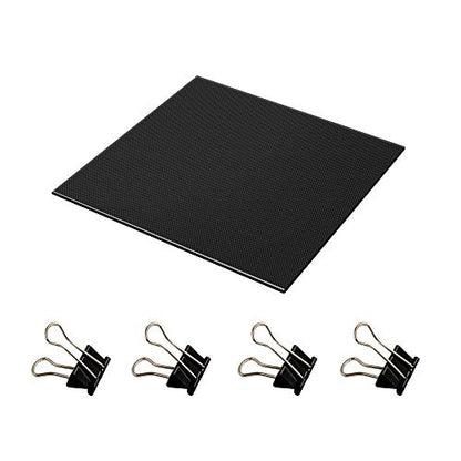 3D Printer Platform Heated Bed 235x235x4mm Build Surface Tempered Glass Upgraded Build Plate with 4pcs Clips (235x235mm) - size: L*W*H:235x235x4mm