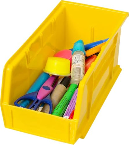 Akro-Mils 30230 AkroBins Plastic Storage Bins, 11"x5"x5", Yellow, 12-Pack - color: Yellow