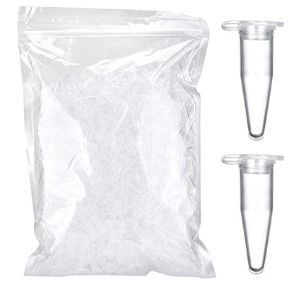0.2ml Microcentrifuge Tubes 300 Pieces, EO Sterilized Plastic Small Vials with Caps for Sample Storage Without Leakage(300) - size: Sterile 0.2ml 300pcs