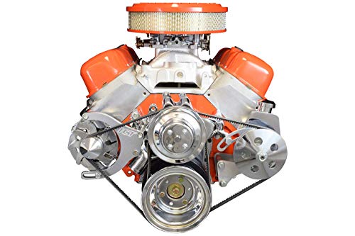 ICT Billet BBC POWER STEERING PUMP BRACKET Billet Adjustable LWP Long Water Pump 454 Big Block Chevy 396 402 409 427 454 502 V8 Eight Cylinder Designed & Manufactured in the USA 551497