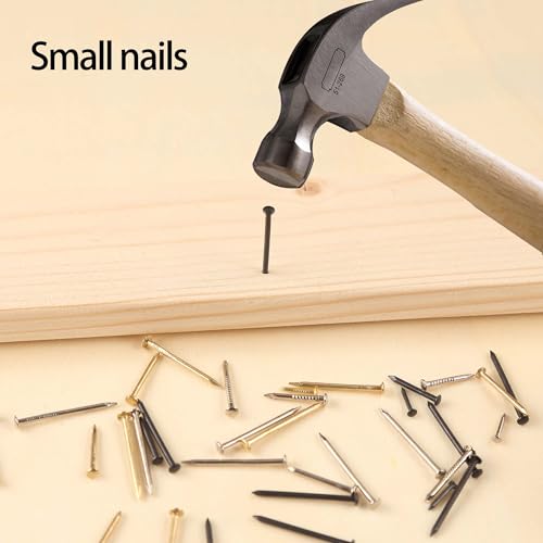 newlng 500PCS Small Nail Round Head Tiny Nails String Art Nails Hand-Made Hardware Accessories Fasteners Mini Nail 1.5mm X 20mm/0.06"X0.8"(DXL) Black - color: Black1.5*20mm