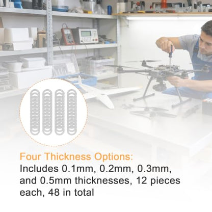 M5x8mm Precision Shim Washers for Robotics, 304 Stainless Steel - size: M5X8