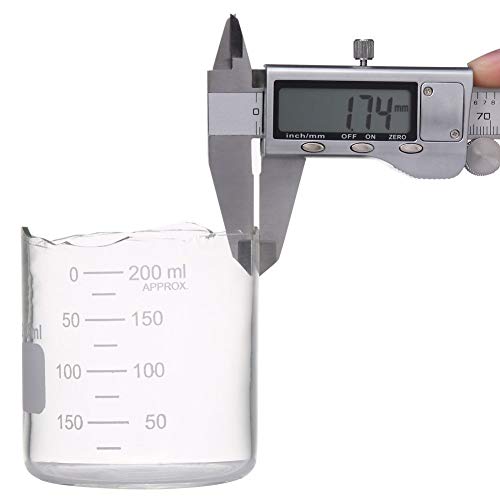 5-Piece Borosilicate Glass Measuring Low Form Beaker Set, 50-600 mL - size: 50ml+100ml+250ml+400ml+600ml