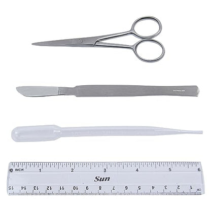 Dissection Kit for Biology Lab & Anatomy - Stainless Steel Scalpel Knife Set for Medical & Veterinary Students, KIT1357-4 Pcs - style: KIT1357 - 4 Pcs
