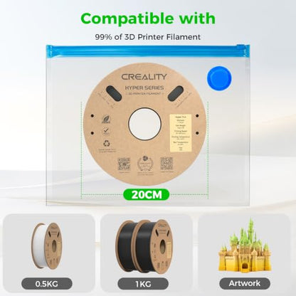 Creality 3D Printer Filament Storage 10 Storage Bags with Hand Pump, 15.75x15.75 inch, Premium Cleaning Drying Sealed, 3D Filament Dryer for 1kg 3D Printer Filament - color: 10 Vacuum Bags With Hand Pump