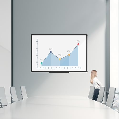 JILoffice Magnetic Whiteboard/White Board, Dry Erase Board 48 x 36 Inch - color: Black, size: 48"W x 36"H
