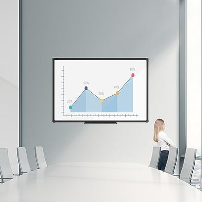 JILoffice Magnetic Whiteboard/White Board, Dry Erase Board 48 x 36 Inch - color: Black, size: 48"W x 36"H