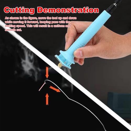 Foam Cutter Electric Hot Wire Cutter Pen 10CM Foam Board Cutting with Stand 18W Hot Knife Styrofoam Cutting Pen with Adaptor Foam Cutting Tool for White Safe Styrofoam,Arts,Handcraft