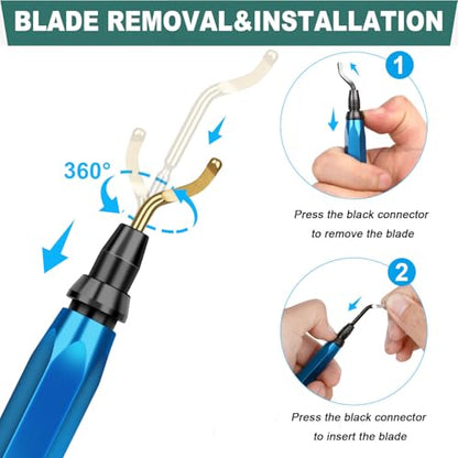 3D Printer Deburring Tool Set with 11pc High Speed Steel Multipurpose Blades Removing Burr 5Pcs Needle File 1pc Micro Wire Cutter for 3D Printed Edges Metal Resin Copper Plastic PVC Pipes