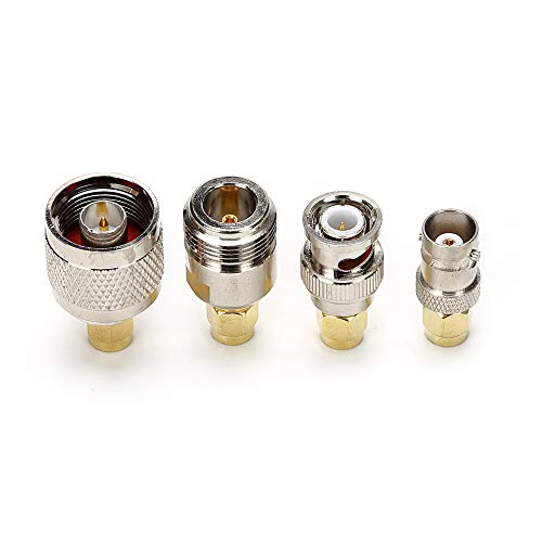 SMA Connector Kit in Adapter Standard SMA/BNC/UHF/N/F Male to Female Cable Connector Converter Converter Pack of 16