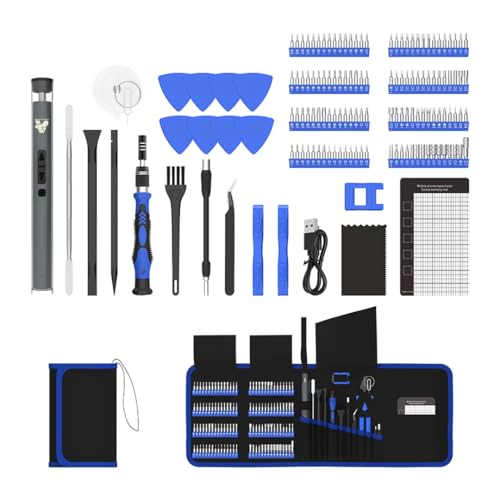 Electric Precision Screwdriver Set 120-in-1 with Electric Handle – Professional Repair Tool Kit for Electronics, Laptop, Phone, Watch (Battery Included)