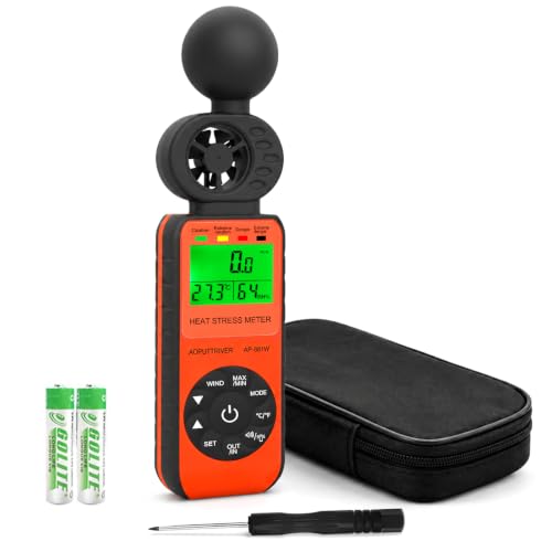 Heat Stress Meter Anemometer AP-881W Outdoor Wet Bulb Globe Thermometer