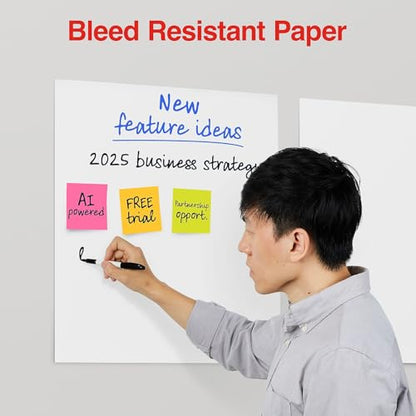 Staples Stickies Tabletop Easel Pad, 20x23 Inch, White, 20 Sheets - size: 20'' x 23'', style: 1 Pack