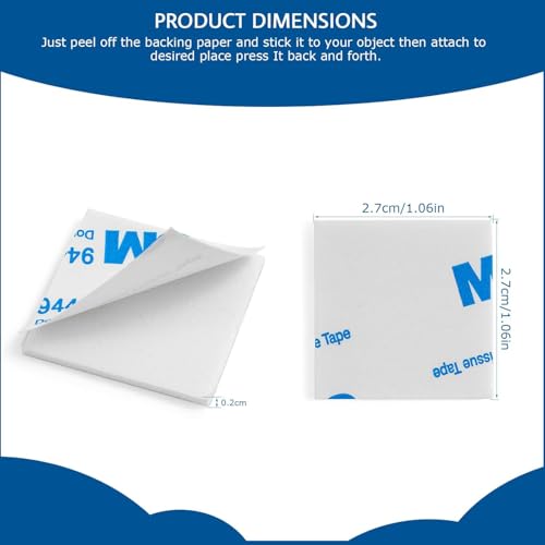 200PCS Double Sided Foam Tape, Super-Sticky Double Sided Adhesive Pads - size: 200Pack