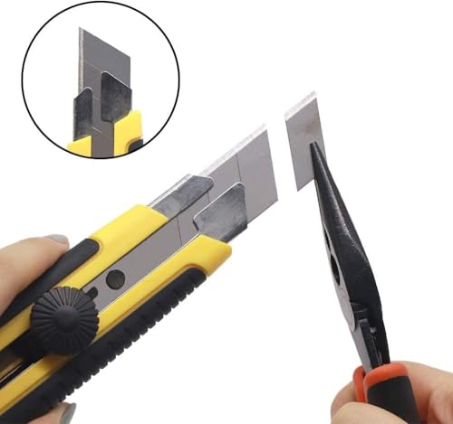 Box Cutter Retractable 25MM Long Utility Knife With 10pcs Blades Refills - color: 1 Knife + 10 Blades