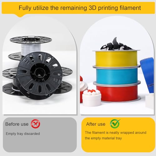 GOWENIC 3D Printer Filament Respooler Hand Cranked 1kg Filament Rewinder, 3D Printer Spool Rewinder, Welding Thread Winder with Smart Tension Control, Manual Spool Winder