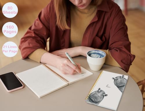 Hippo Gifts,Hippo Notebook Journal - color: Hippo, style: White