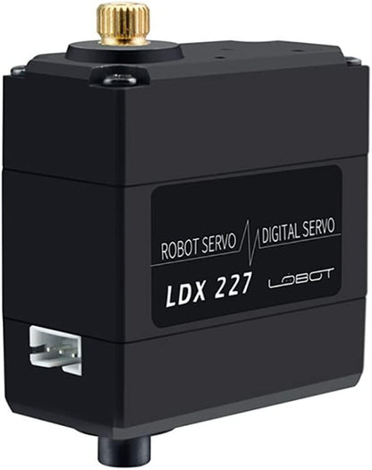 LewanSoul LDX-227 Full Metal Gear Standard Digital Servo with 17kg High Torque Dual Ball Bearing for Robot(Control Angle 270) - size: Control Angle 270°