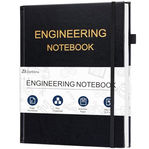 Engineering Notebook, Professional Engineering Paper Notebooks for Work