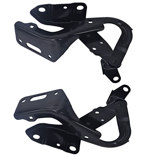 2Pcs Hood Hinge Set Steel Black Replacement for 2016-2021 HR-V HO1236141 HO1236142 60120T7WA01ZZ 60170T7WA01ZZ