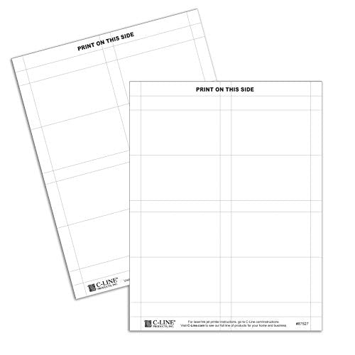 C-Line Small Name Tent Cards, White, 160-Count (87527) - size: Small