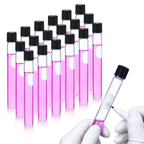 40pcs 30ml Serological Test Tubes with Black Bakelite Screw Caps - color: 40pcs of Vol.30ml with black screw caps