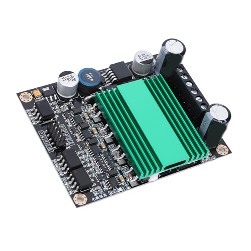 Jectse DC Motor Driver Module, 100A Dual Channel H Bridge Optocoupler Isolation with Heat Sink, for DIY Robot High Power Applications