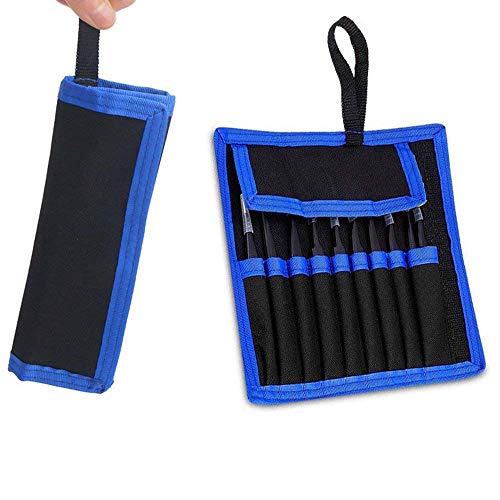 Tweezers Precision Set,Easily Life 10pcs ESD Tweezers Set, Anti Static Stainless Steel Anti Magnetic Tweezers Set with Storage Bag for Craft,Electronics Repair,jewelry repair,Laboratory Work,etc