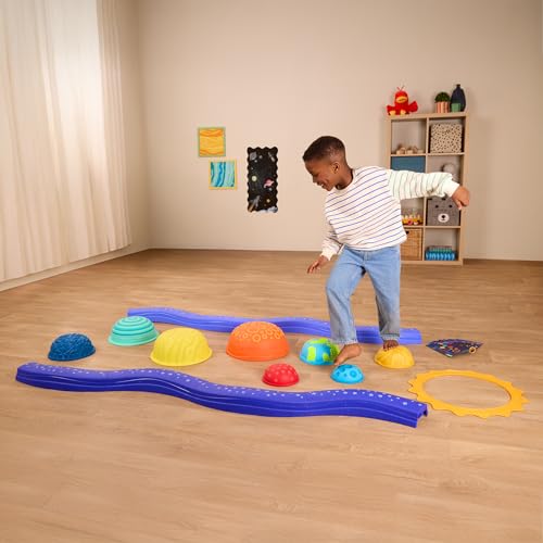 Balance Beam for Kids - Interlocking Balancing Beams - sensory pods - Active Play for Toddlers, Kids - 3 Years +