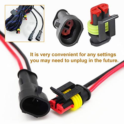 352pcs 1/2/3/4 Pin Connector Automotive Electrical Waterproof Connectors